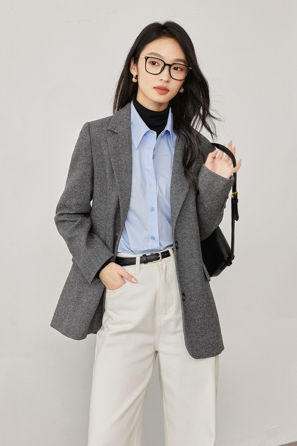 Woolblend Blazer-VIMLYSTORE