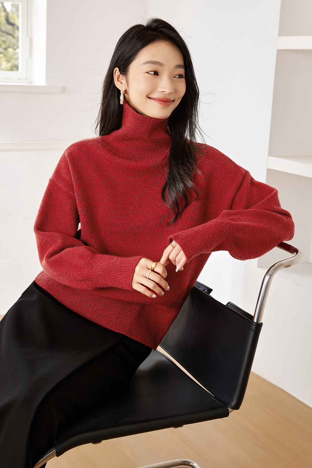 Lazystyle Warm Knitted Sweater-VIMLYSTORE