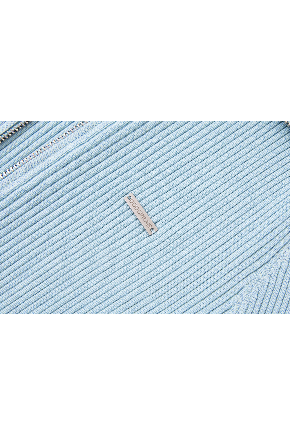 Doubleheaded Zipper Knitted Cardigan-VIMLYSTORE