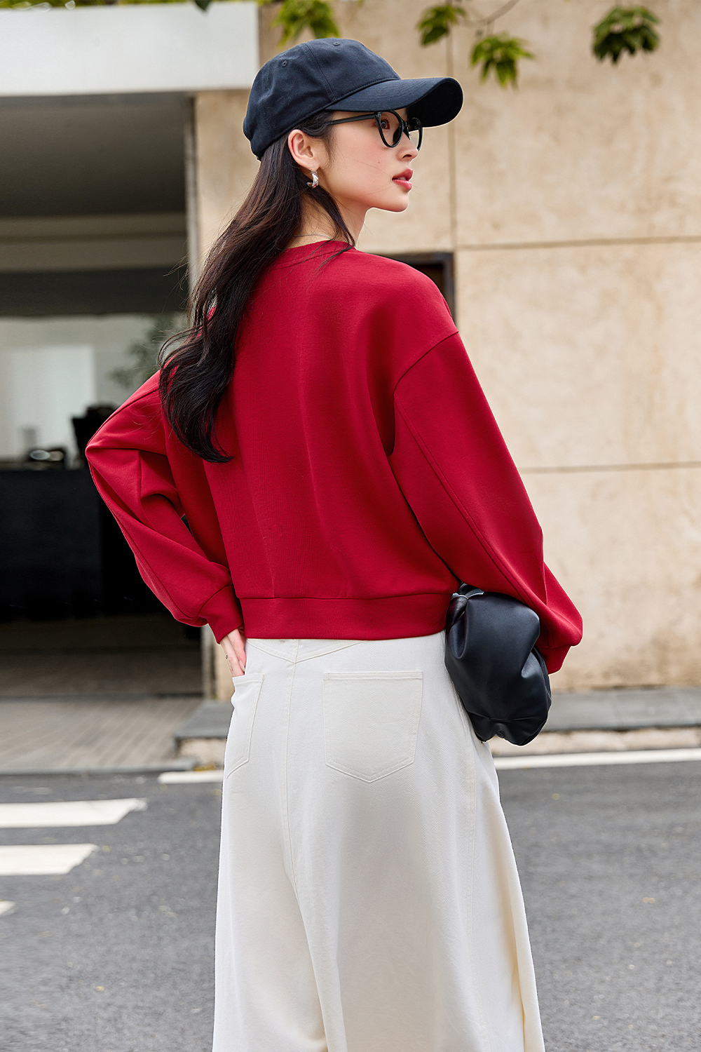 Letter Embroidered Casual Sweatshirt