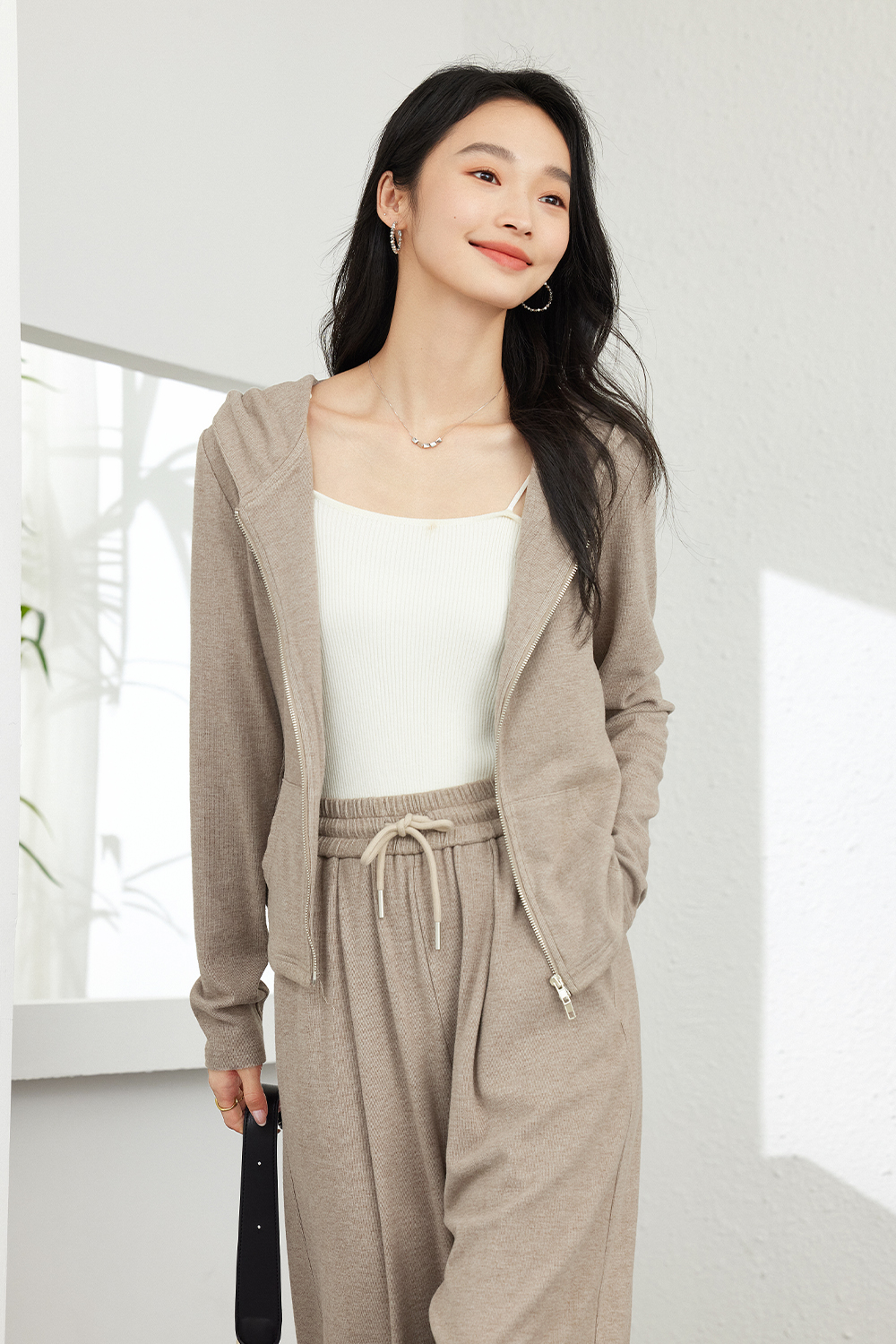 Modern Casual Oatmeal Suit-VIMLYSTORE