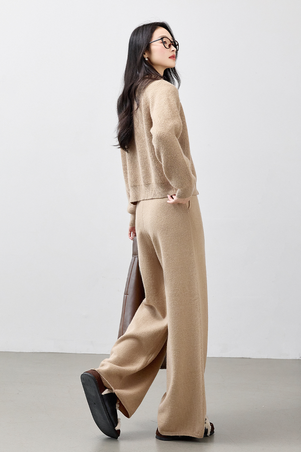 Simple Casual Knit Suit-VIMLYSTORE