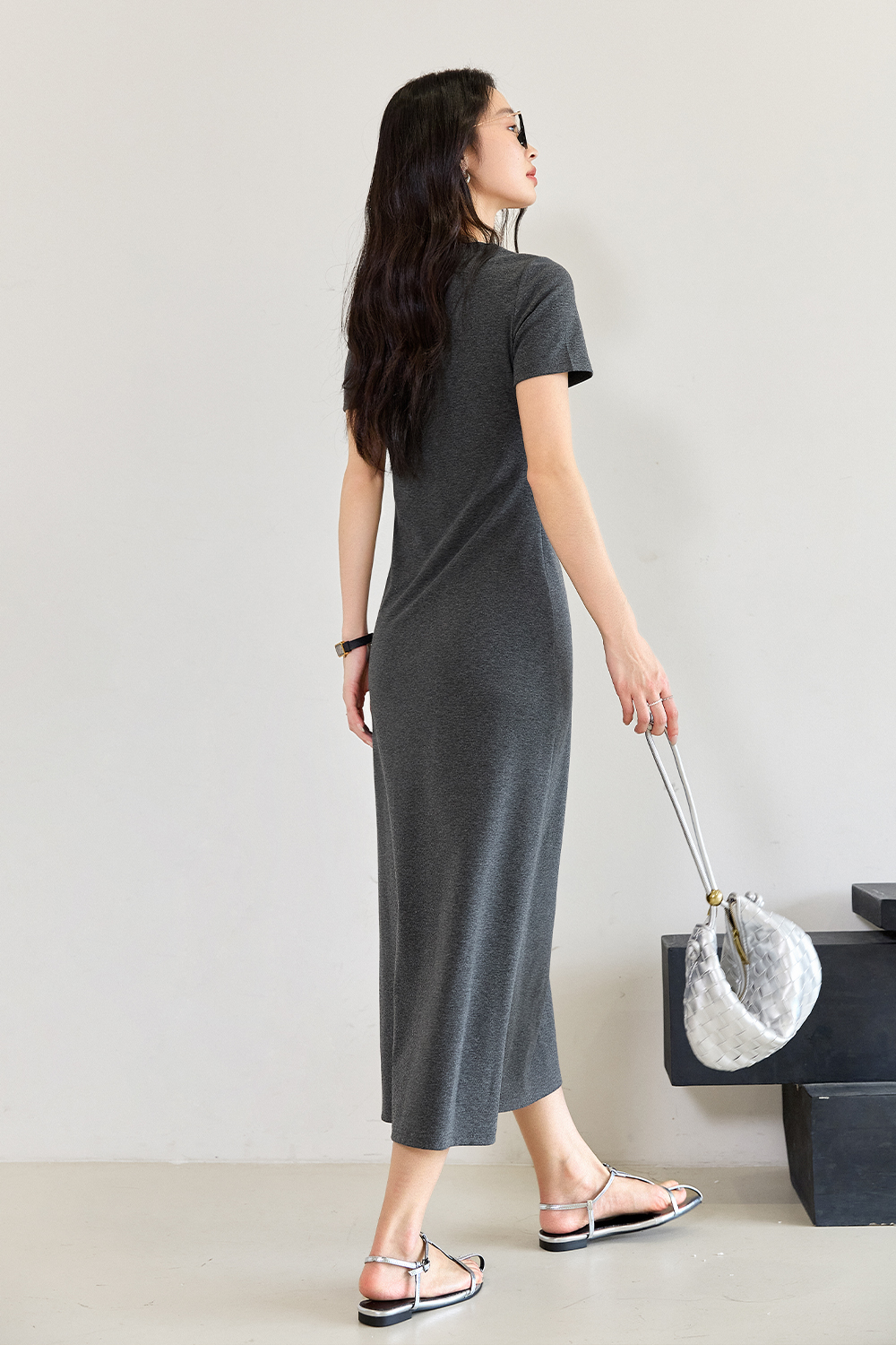 Comfortable Pleated Dress-VIMLYSTORE