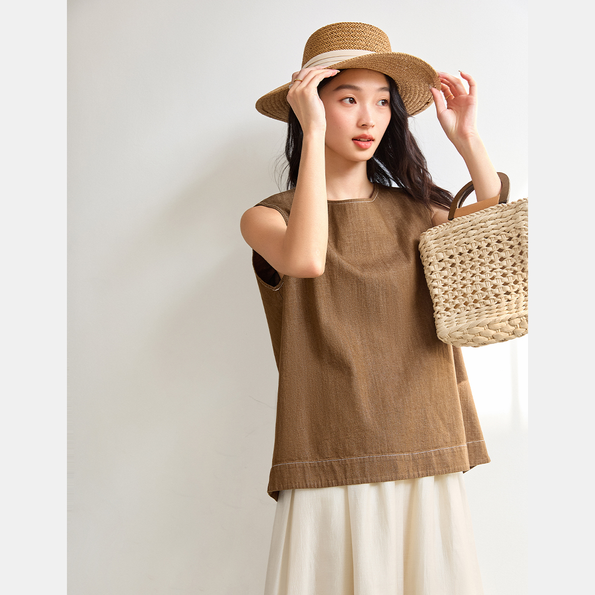 Cross Hollow Design Vest