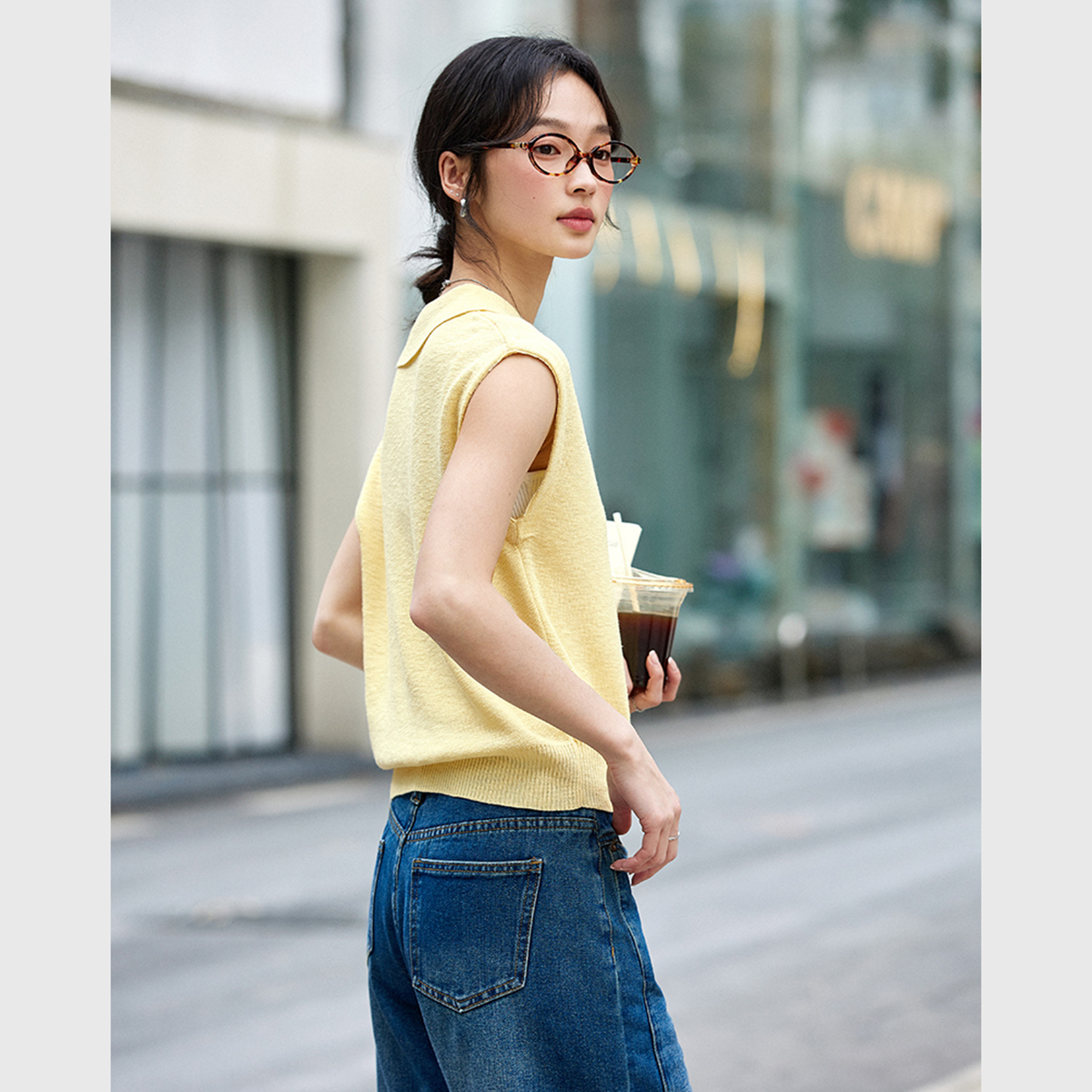 Casual Sleeveless Sweater