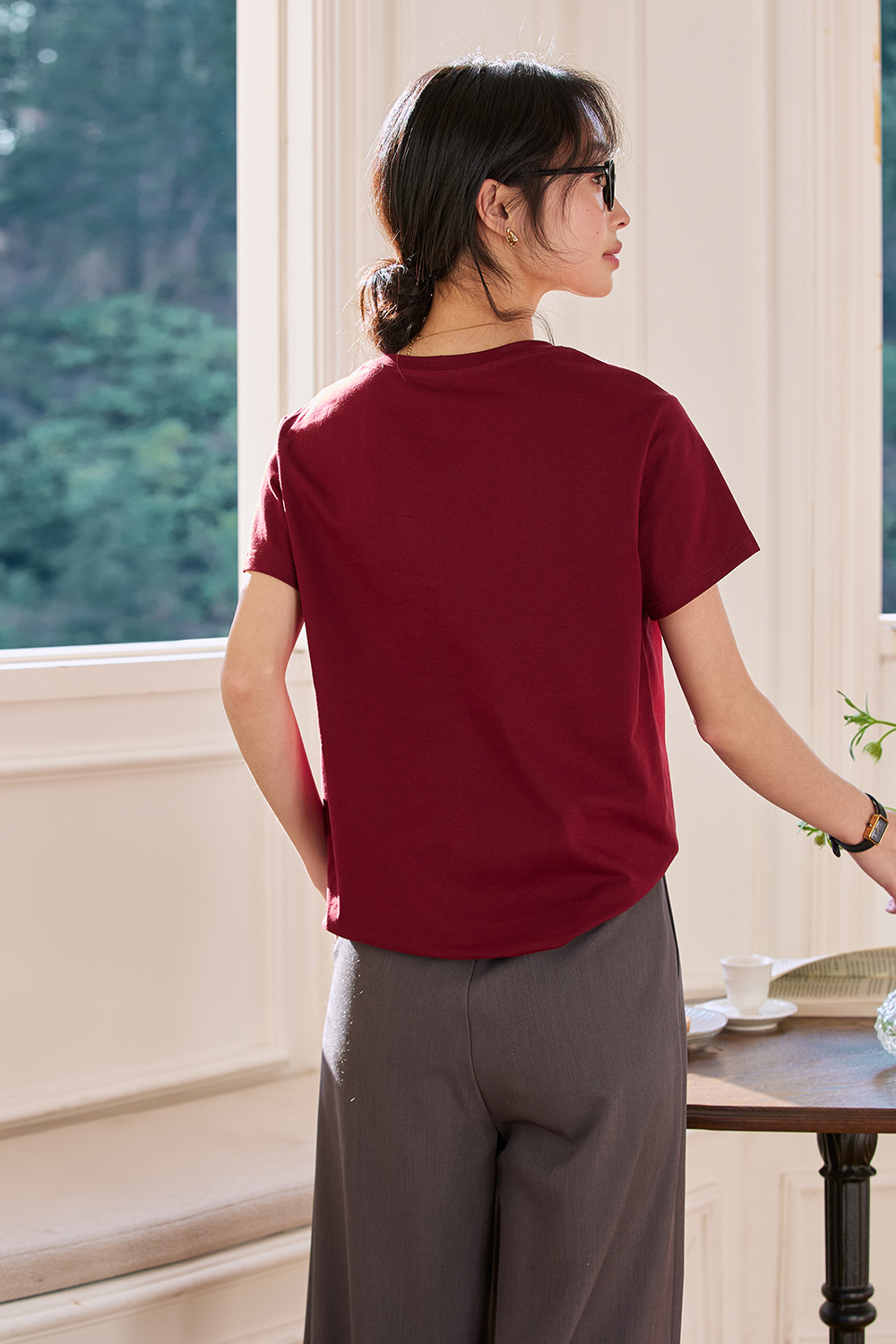 Lines Puppy Casual T-Shirt-VIMLYSTORE