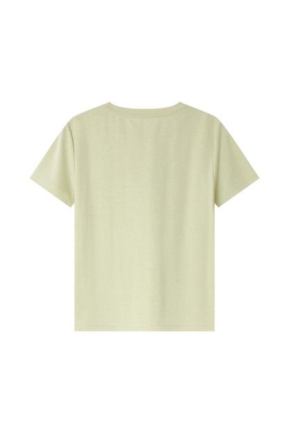 Embossed Texture Feel Embroidered T-Shirt