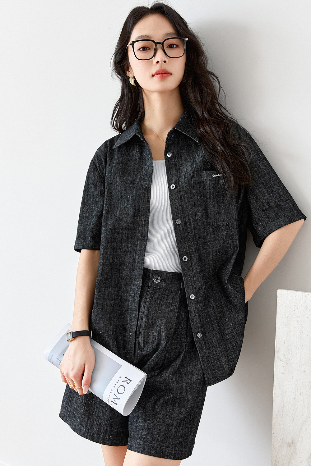 100% Cotton Casual Denim Suit-VIMLYSTORE