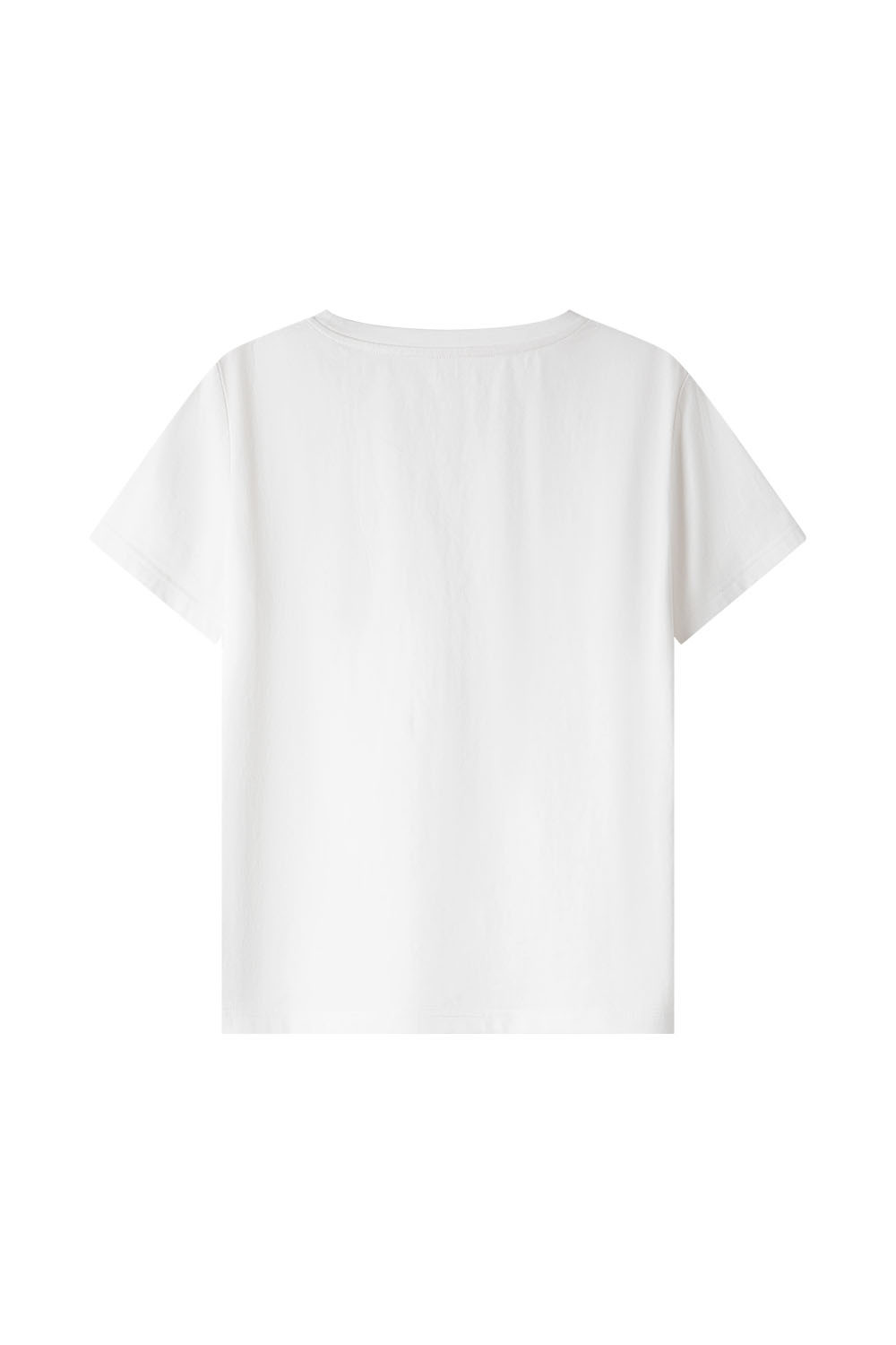 Hollow A Letter Embroidered T-Shirt