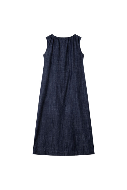 100% Cotton Sleeveless Denim Dress