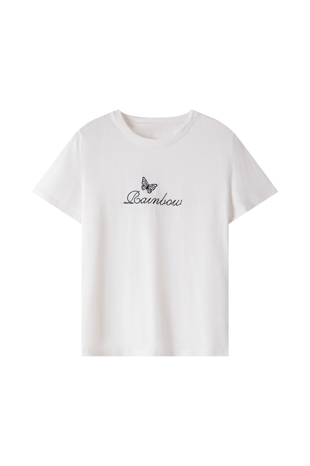 Exquisite Butterfly Embroidered T-Shirt