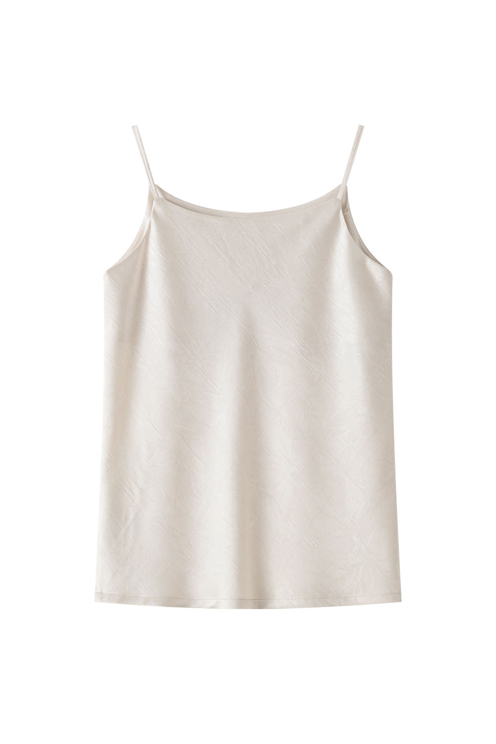 Ruched Round Neck Camisole-VIMLYSTORE