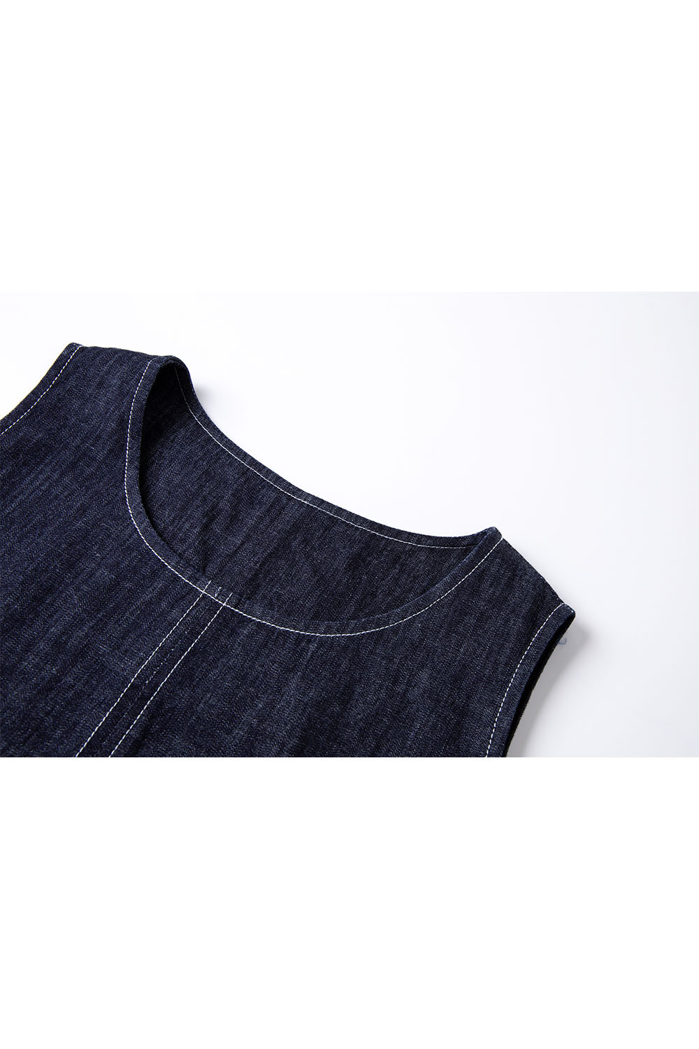 Minimalist Straight Denim Suit