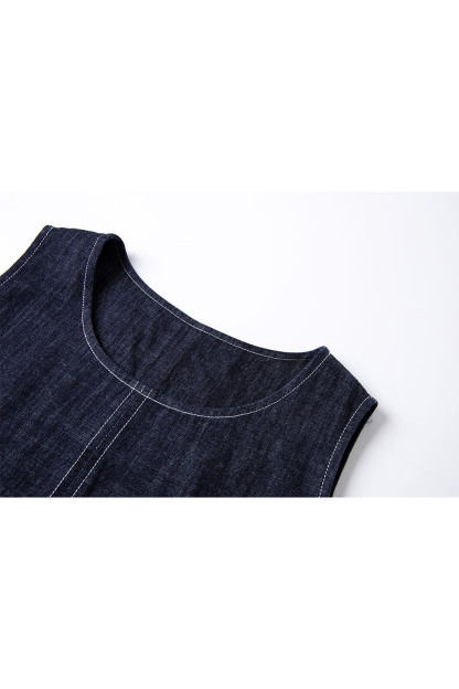 Minimalist Straight Denim Suit