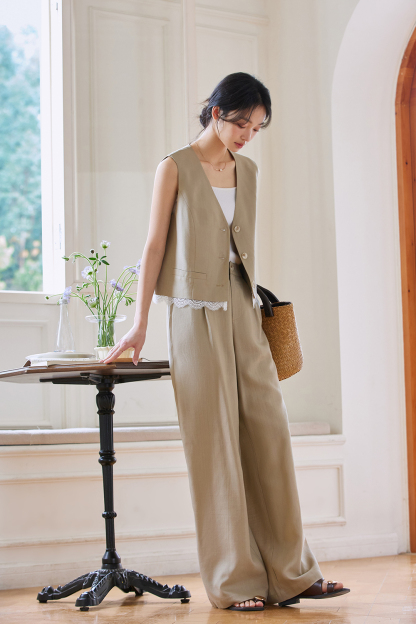 Tencel Lace Patchwork Suit