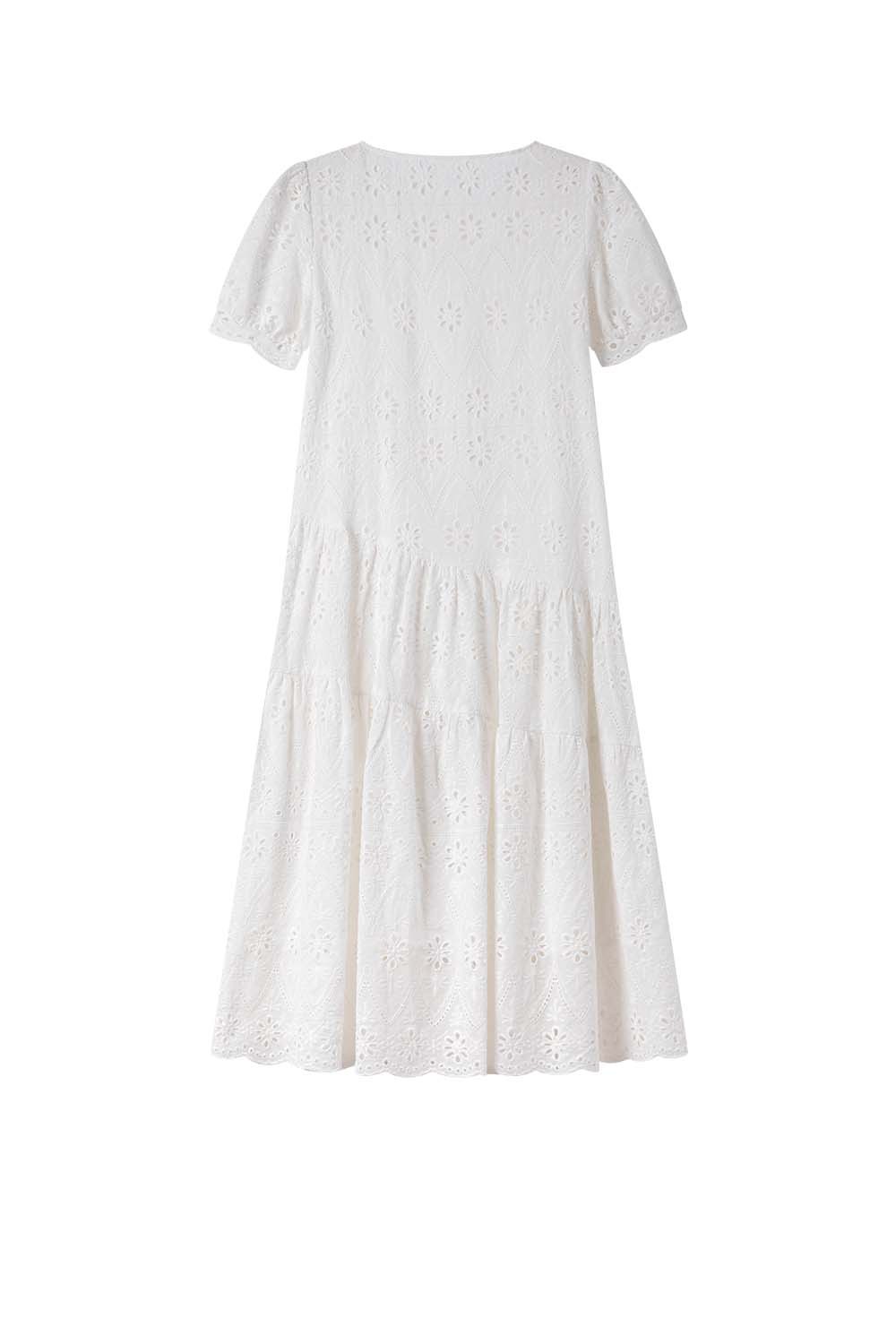 Cotton Embroidered Dress