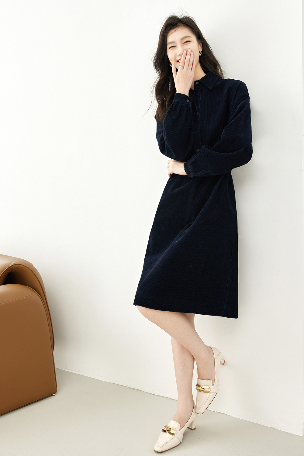 100% cotton corduroy dress