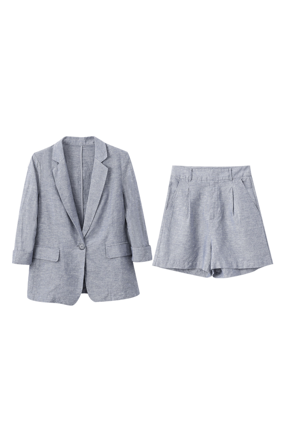 Cotton and linen suit-VIMLYSTORE