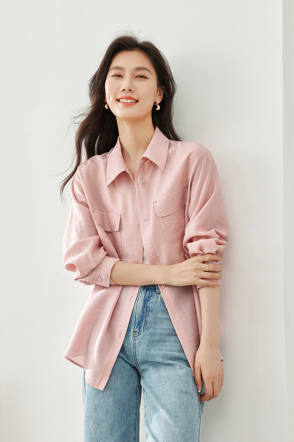 Casual drop sleeve shirt
