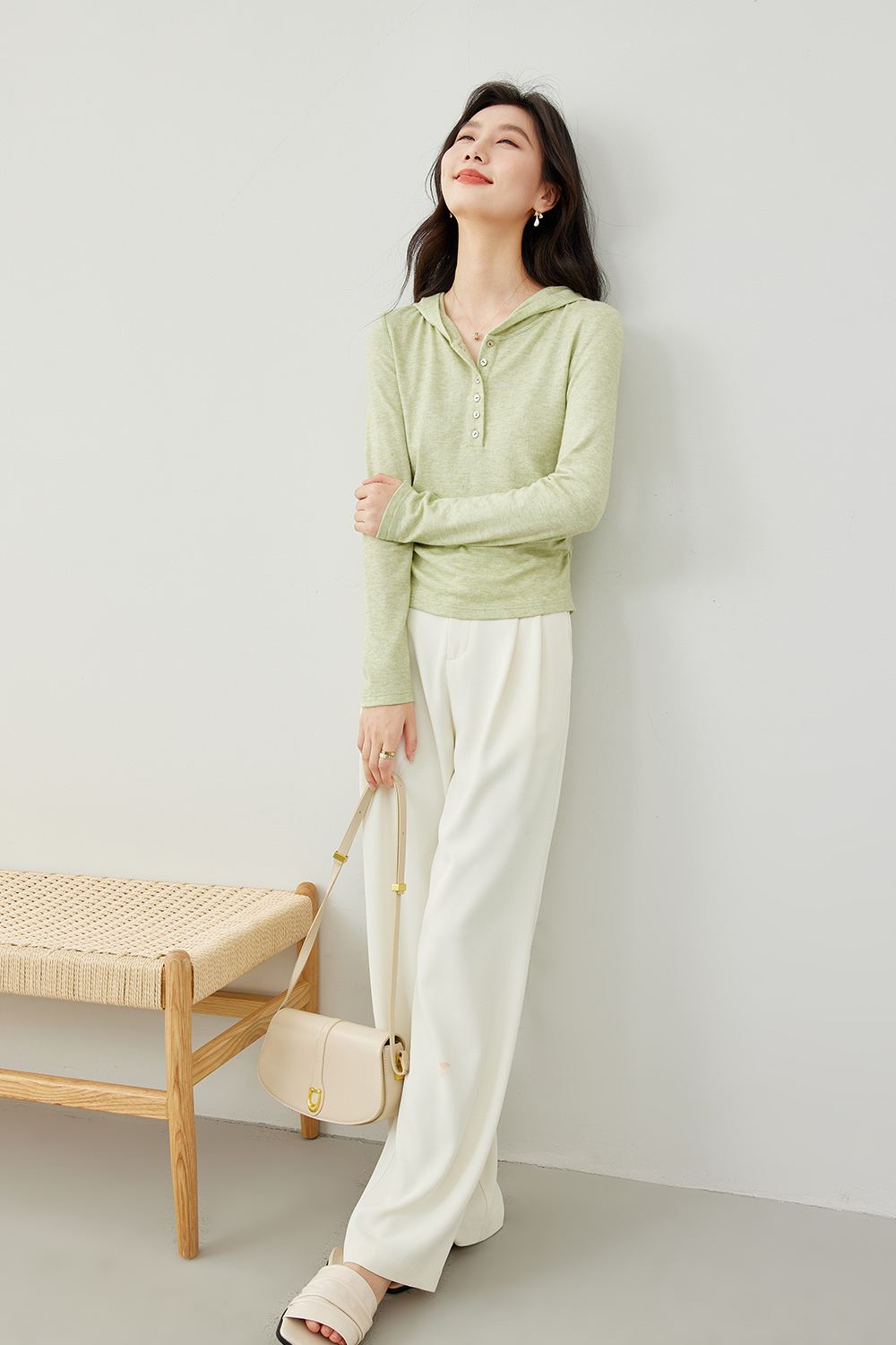 Versatile Slim-Fit Hooded T-Shirt