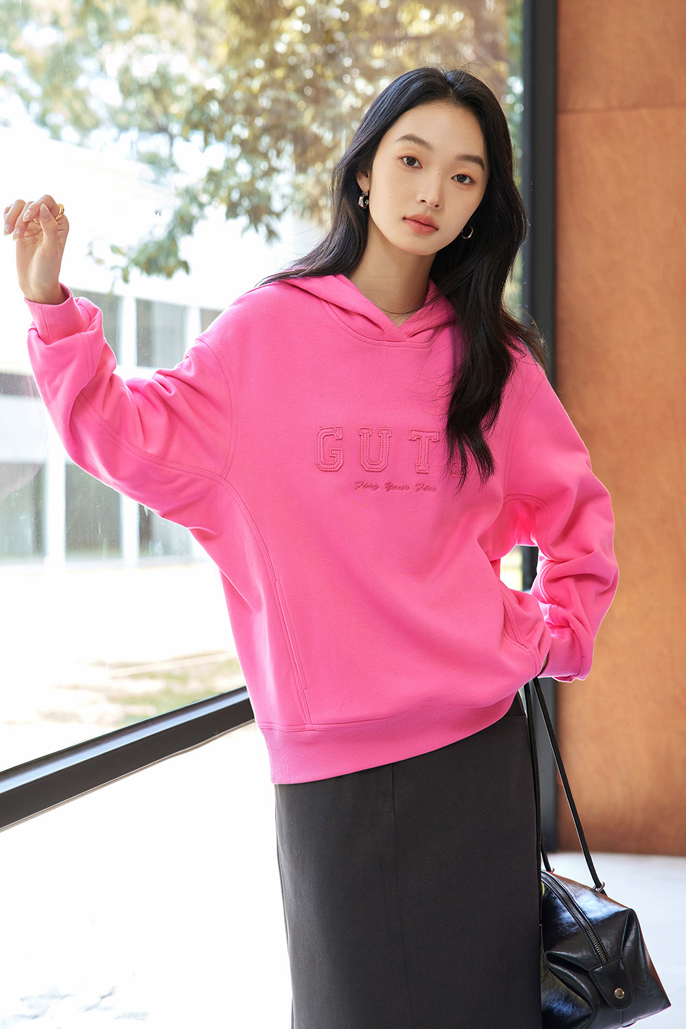 Letter American Style Hooded Sweatshirt