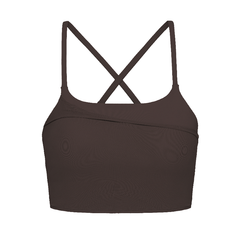 Mesh Pleated Sports Bra