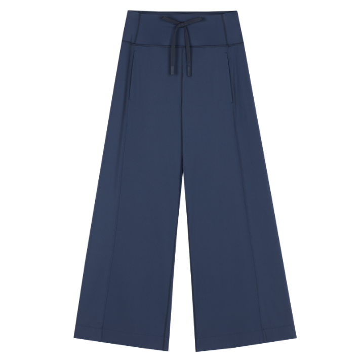 (NA261SD4105)Mousse Drawstring Wide Leg Pants