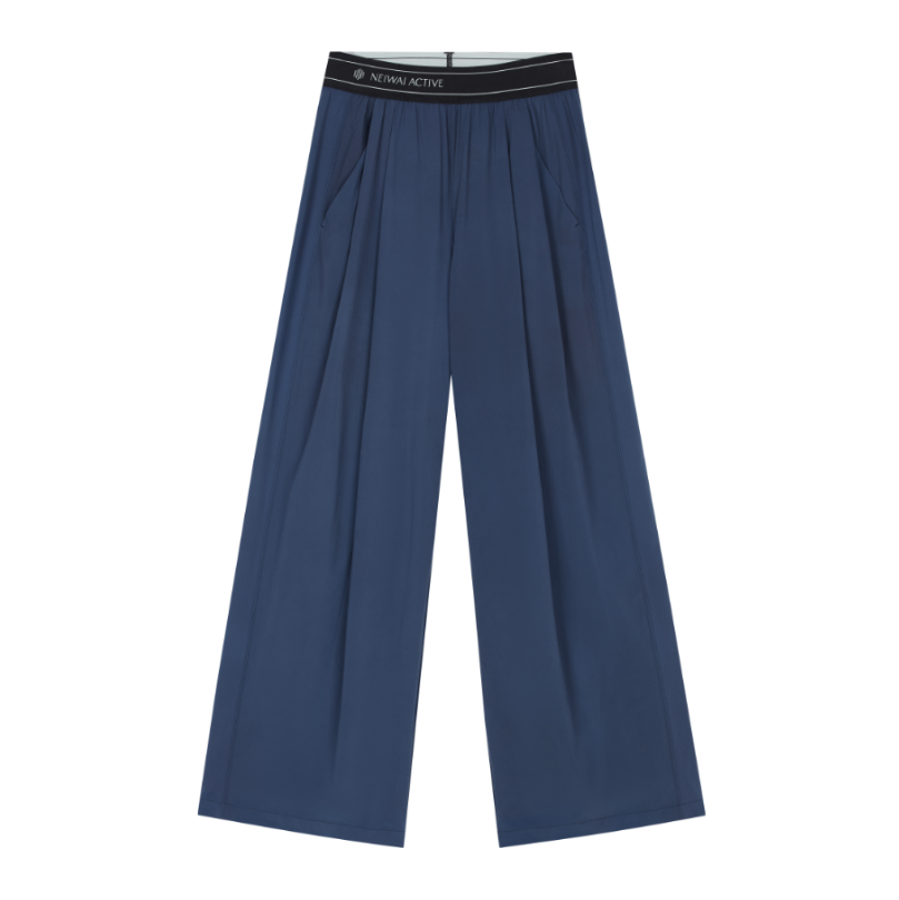 (NA261SO4106)Ice Silk Wide Leg Pants