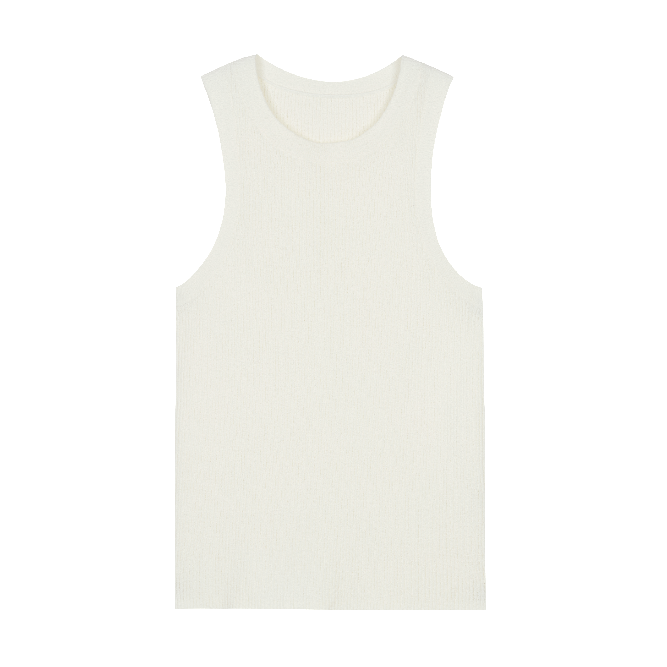 Ribbed Boucle Tank