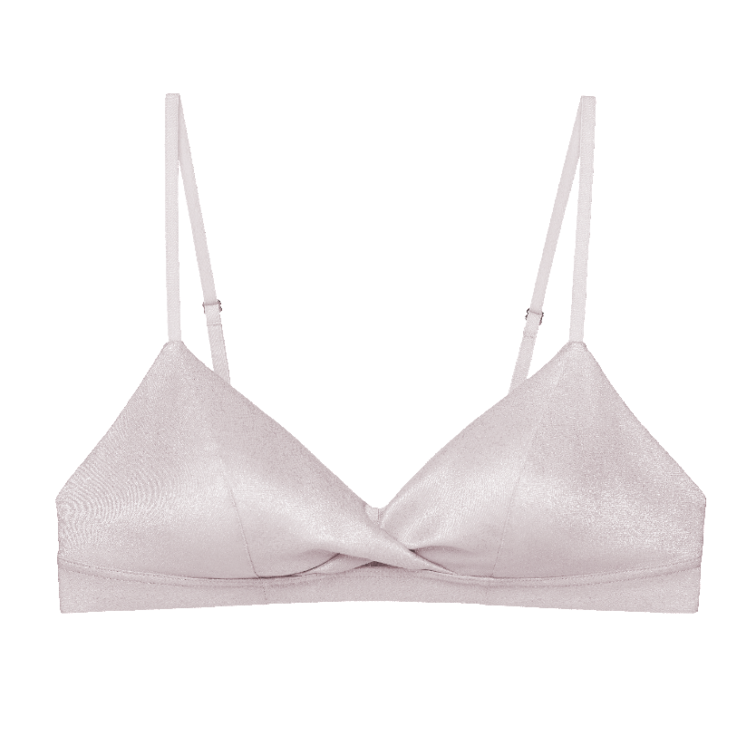 Silk Knot Triangle Bra