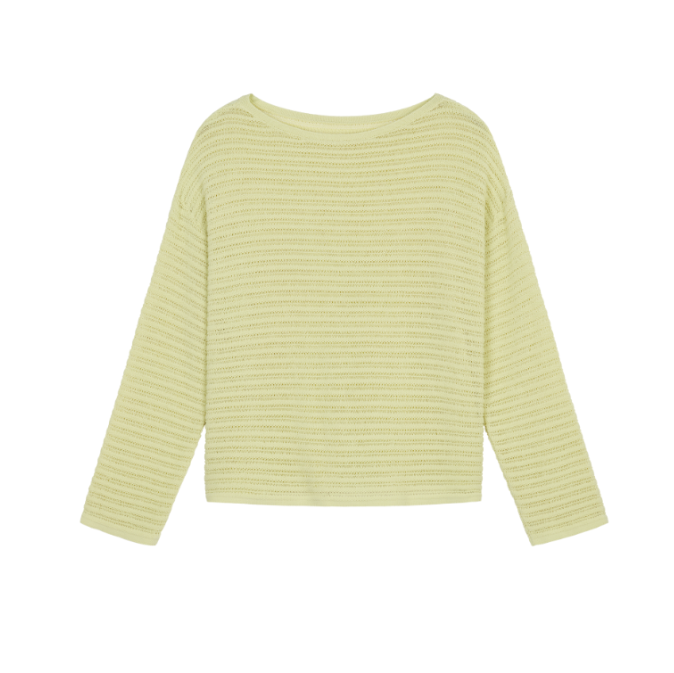 (NW261WB3407)Boat Neck Pullover