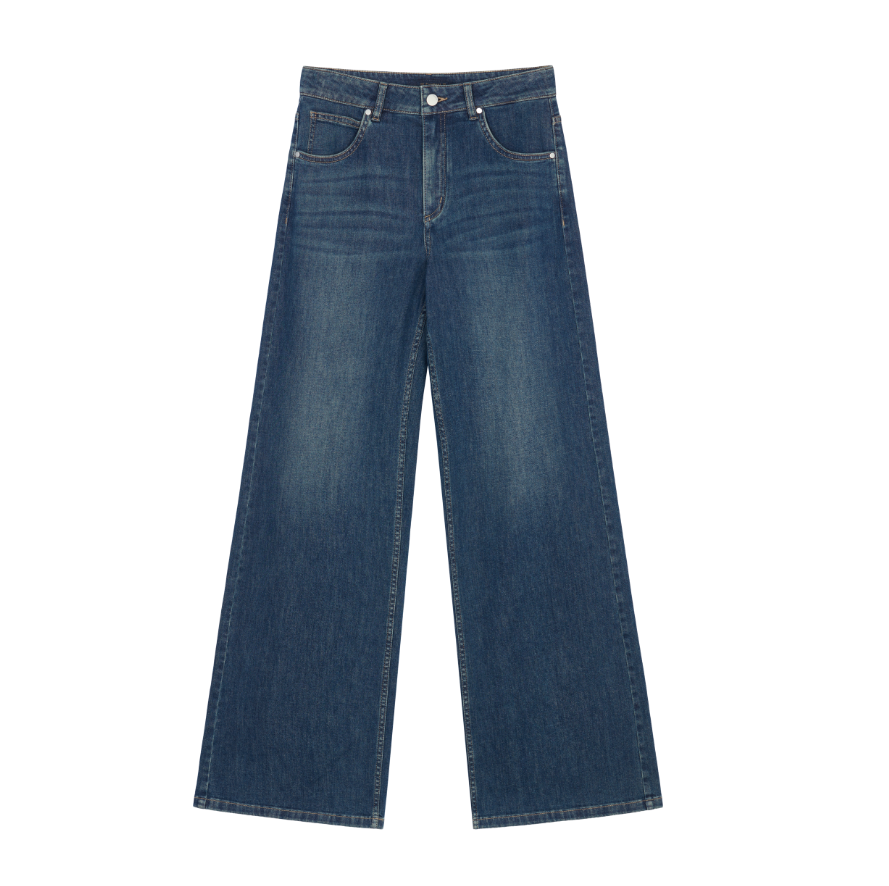 (NW261WB4101)Mid Waist Flared Jeans