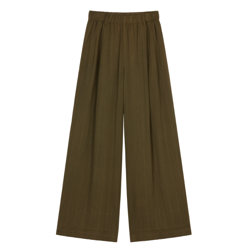 (NW261WB4104)Cotton Jacquard Straight Pants