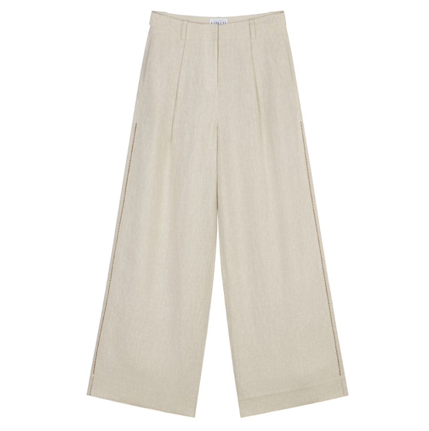 (NW261WB4108)Linen Straight Pants