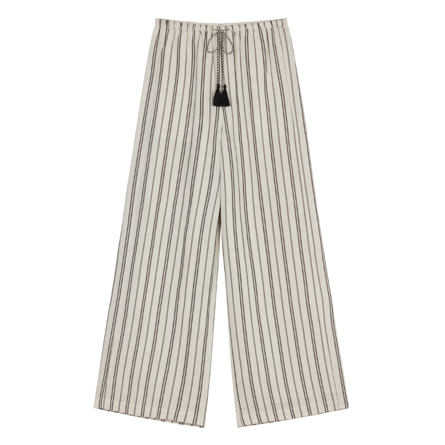 (NW261WB4117)Drawstring Wide Leg Pants