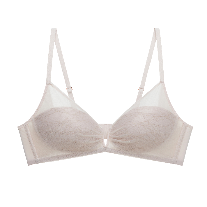 (NW261WU1101)Lace Pleated 3/4 Cup Bra