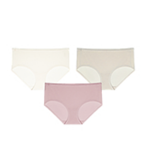 (NW261WU1501)Silk Blend Mid Waist Panty (Pack of 3)