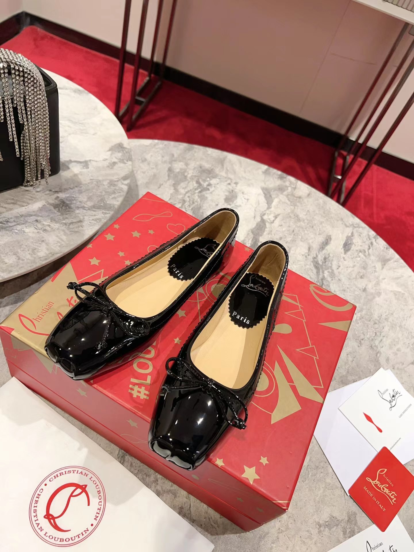 Mamadrague Ballerinas Patent Leather Black