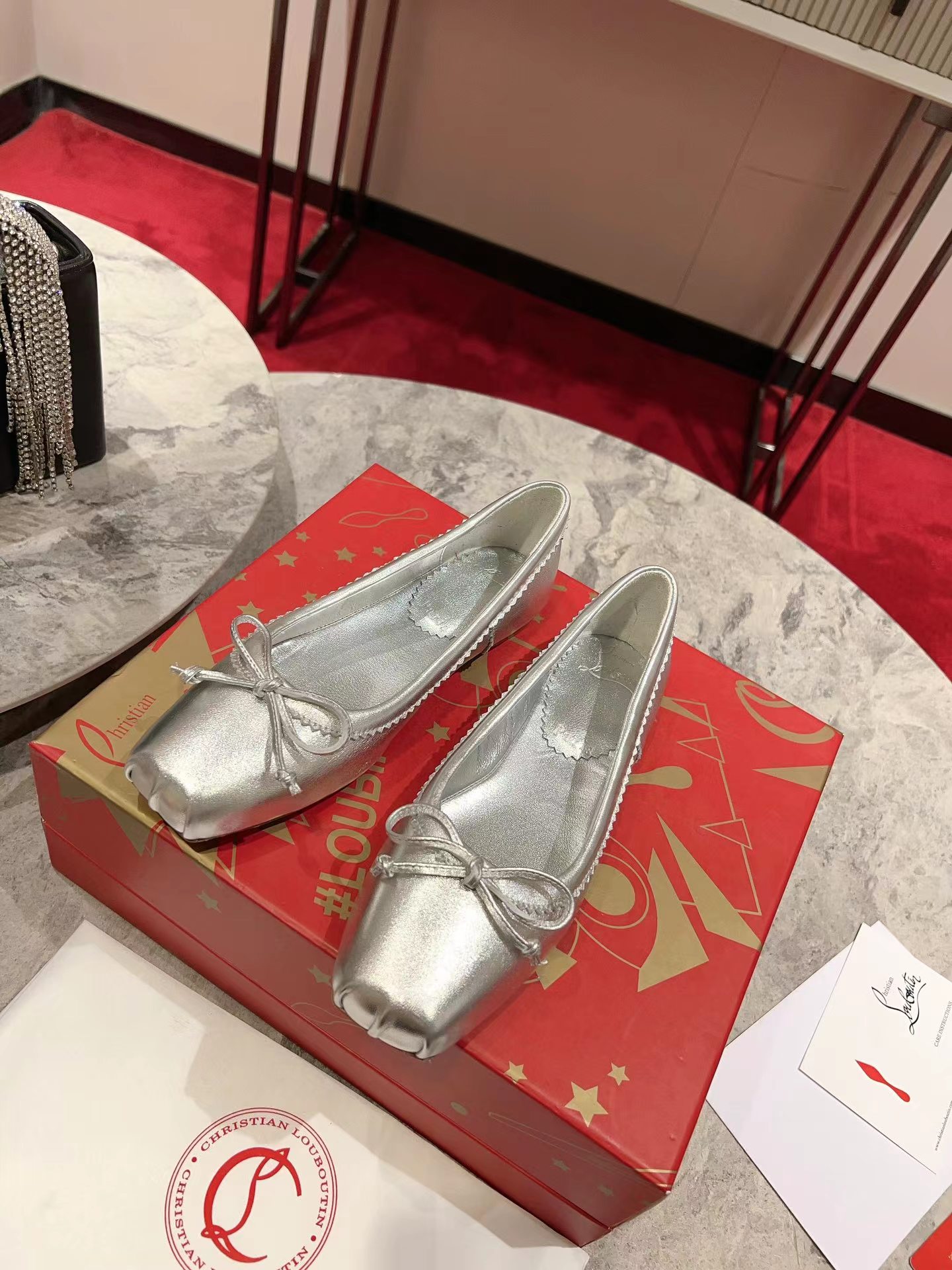 Mamadrague Ballerinas Nappa Leather Silver