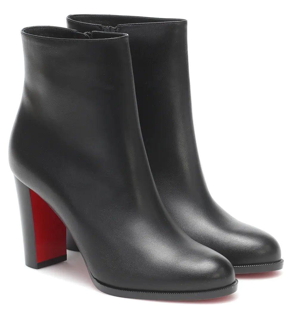Ankle Boots Adox 85 mm Black Calfskin Leather