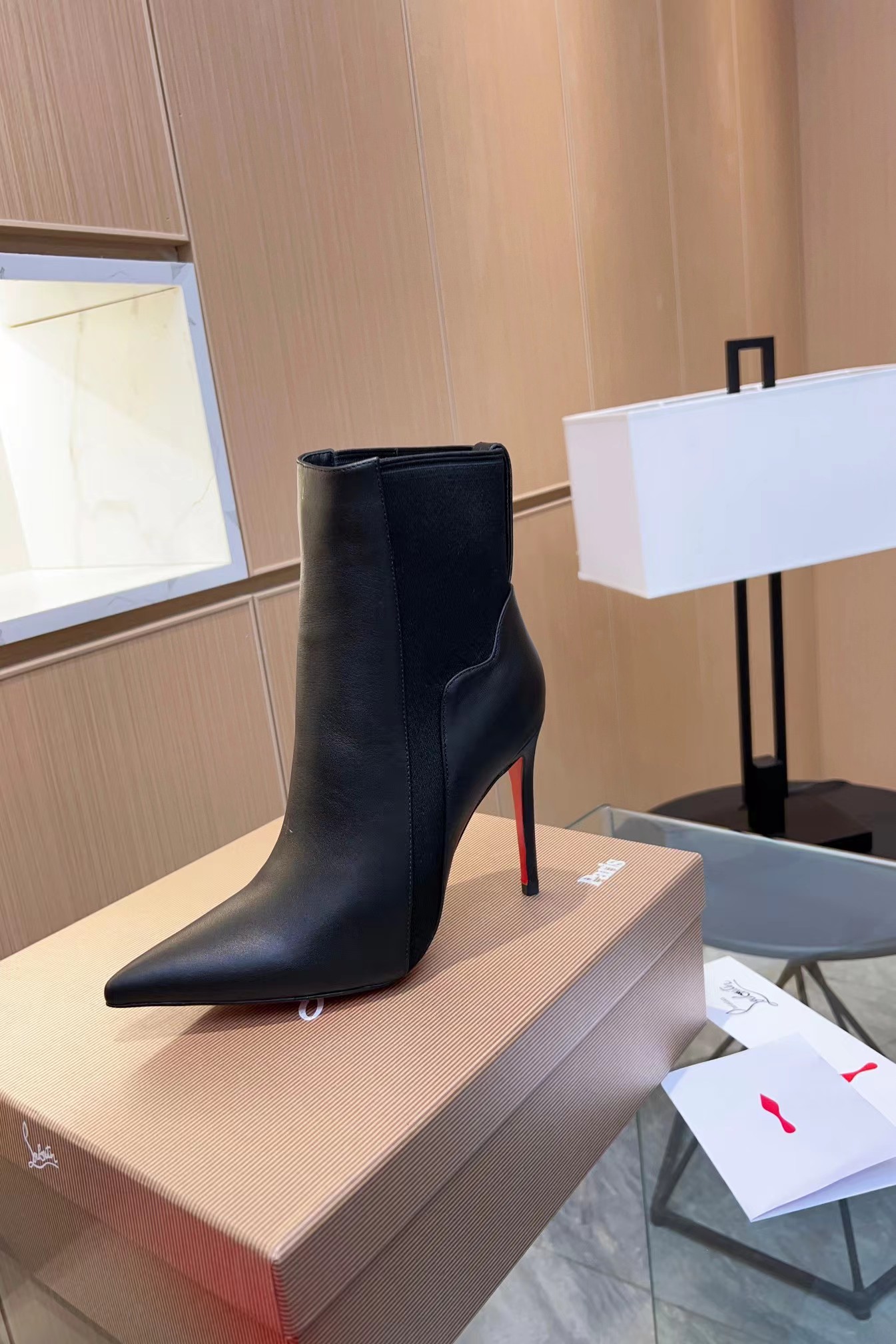 Chelsea Chick 100 mm Calf Leather Booties