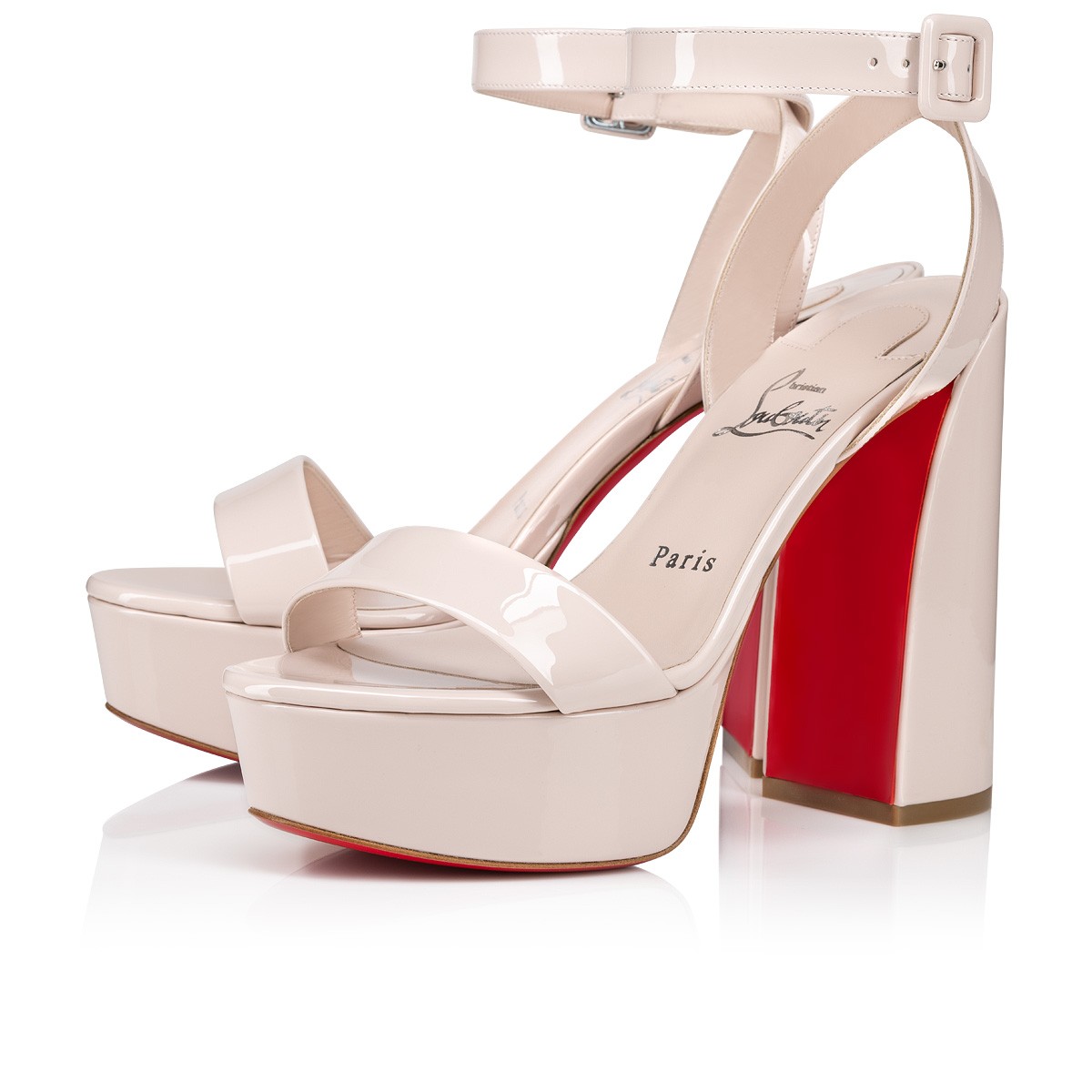 Movida Sabina 130 mm Sandals Patent Calf Leather Leche