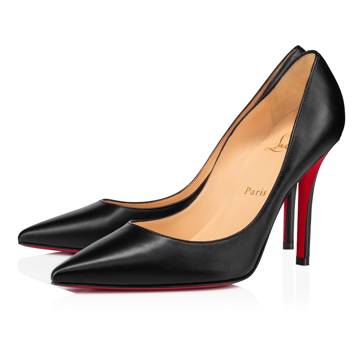 Apostrophy Black Nappa Leather 100 mm Pumps