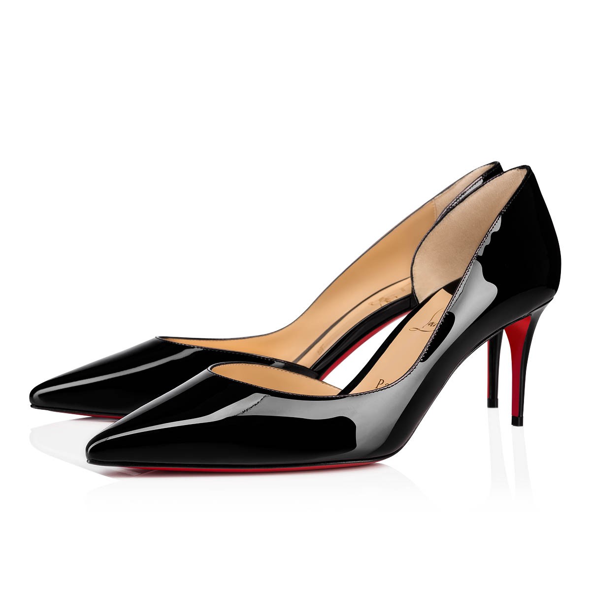 Iriza 70 mm Patent Calf Black Pumps
