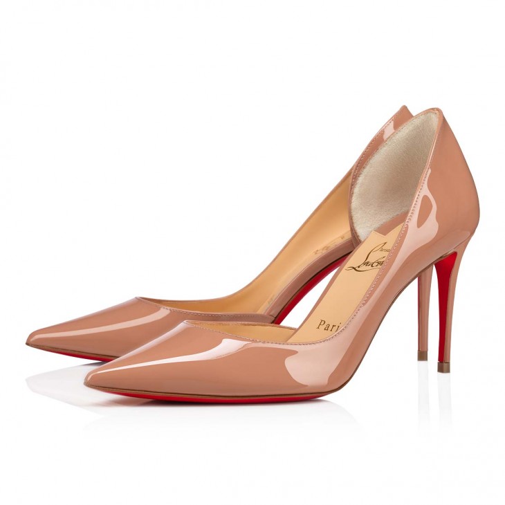 Iriza 85 mm Blush Patent Calf Leather Pumps
