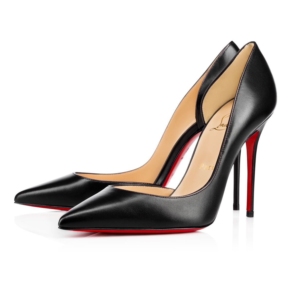 Iriza 100 mm Black Nappa Leather Pumps