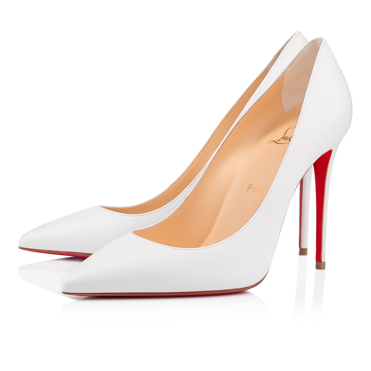 Kate 100 mm Pumps Bianco Nappa Leather
