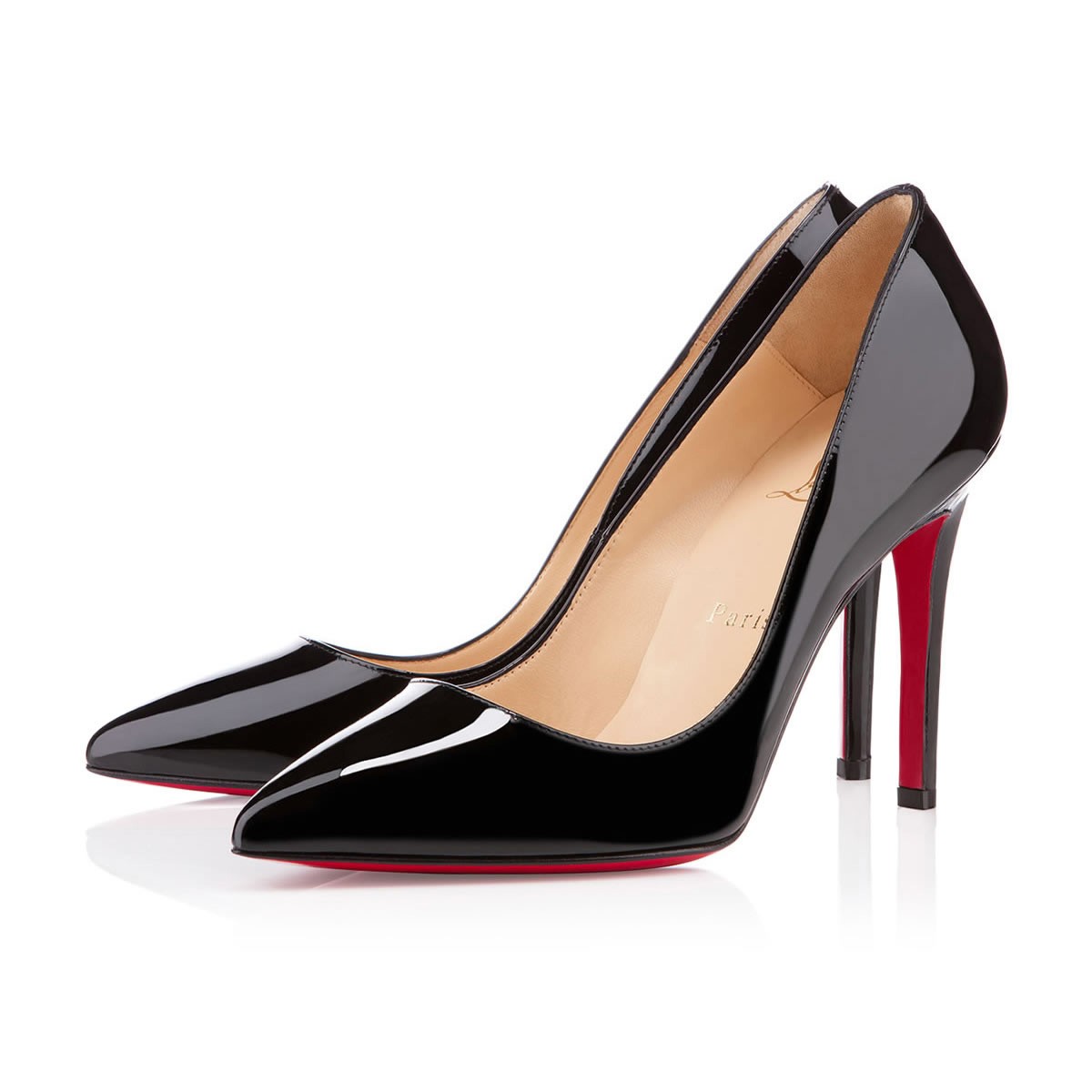 Pigalle 100 mm Pumps Black Patent Calf Leather