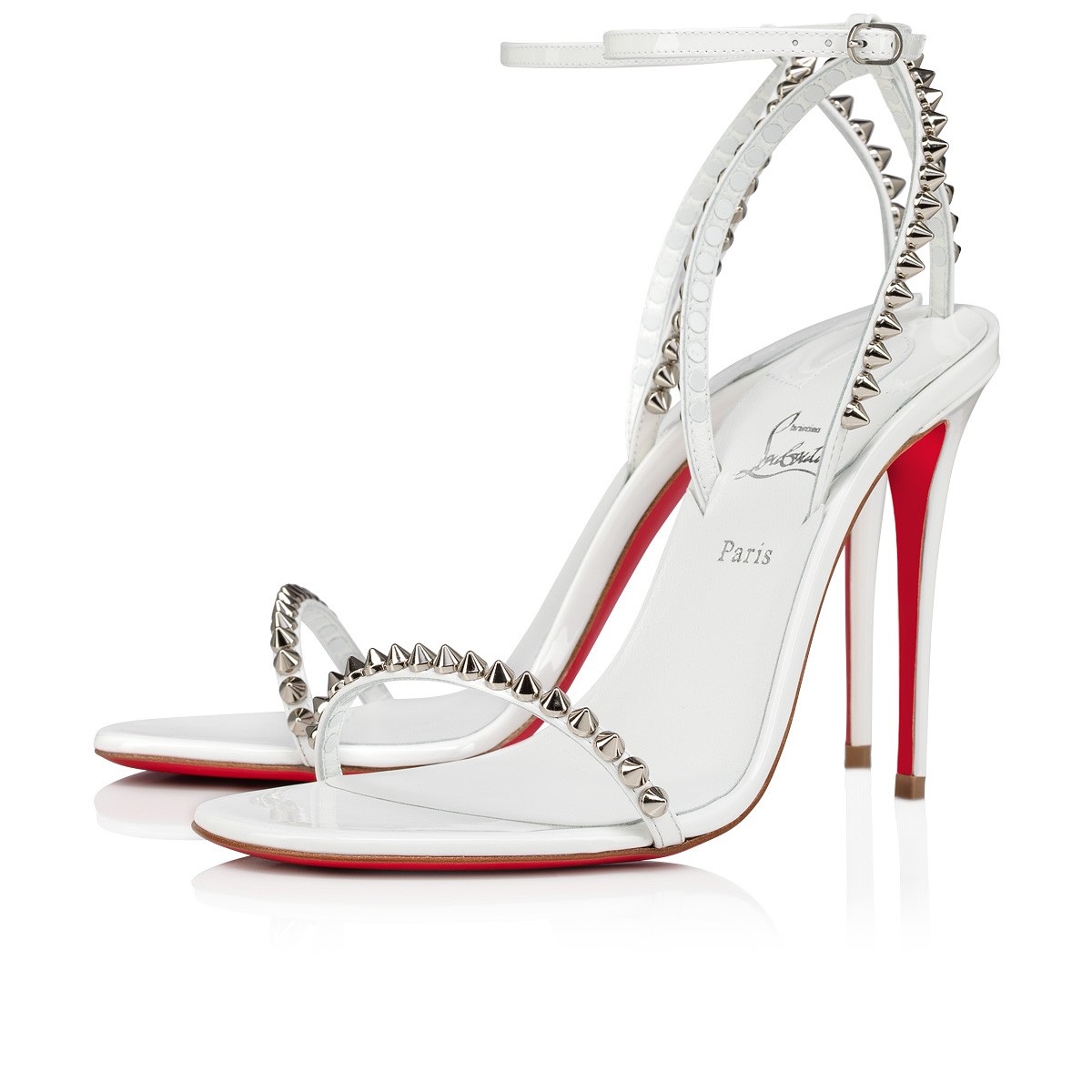 So Me 100 mm Sandals Leather Bianco