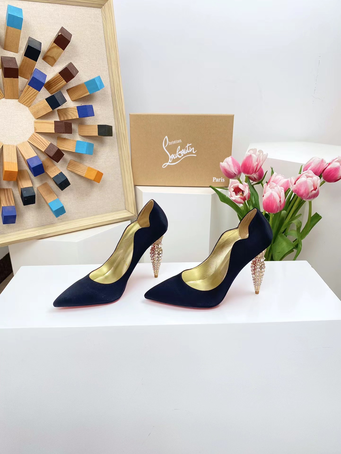Lipchick Pump 100 mm Black Silk